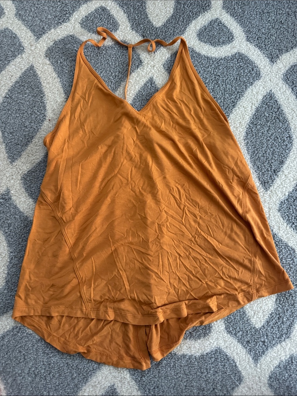 lululemon athletica Burnt Orange V-Neck Strappy Tank